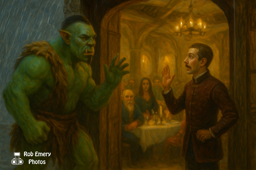 Our friendly neighbourhood orc is stirring up trouble again